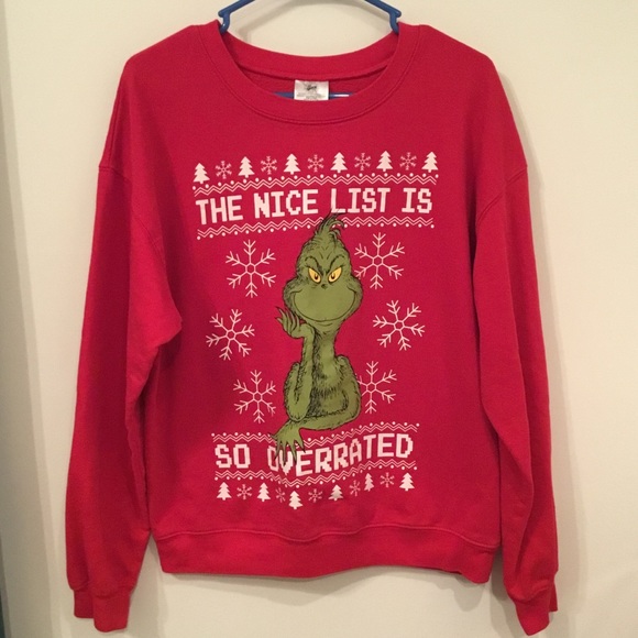 Dr. Seuss Tops - Dr. Seuss The Grinch Christmas Sweatshirt